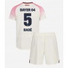 Bayer Leverkusen Loic Bade #5 Borta Kläder Barn 2025-26 Kortärmad (+ Korta byxor)